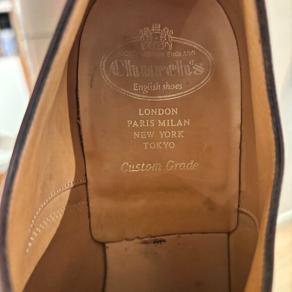 Church's Dubai Oxfords, UK 10 (Fits US 11-11.5) - Gorgeous Burgundy - Picture 2 of 6